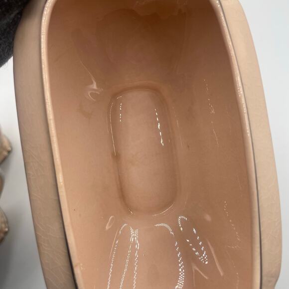 Vintage Quadro Crooksville Sugar Bowl Creamer Gravy Boat Dishes Serveware Pink - Picture 9 of 12